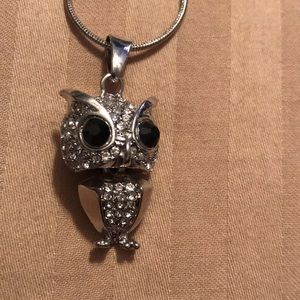 Owl necklace - Long chain